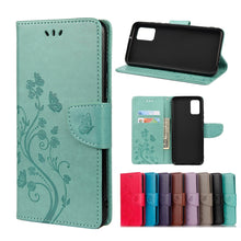 Load image into Gallery viewer, Butterfly Flower Pattern Horizontal Flip Leather Case with Holder &amp; Card Slots &amp; Wallet, For Motorola Moto G30, For Nokia 5.4, For Xiaomi Redmi Note 10 Pro, For Xiaomi Redmi Note 10 5G, For Xiaomi Redmi Note 10 / Note 10s, For Xiaomi Poco F3