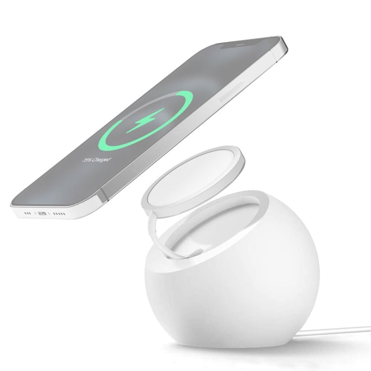 Silicone Pellet Magsafe Magnetic Charger Holder for iPhone 12 Series and Above, Silicone Pellet