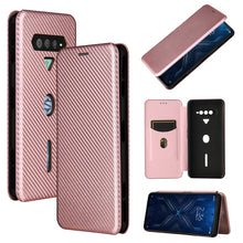 Load image into Gallery viewer, Carbon Fiber Texture Magnetic Horizontal Flip TPU + PC + PU Leather Case with Card Slot, For Xiaomi Black Shark 4 / 4 Pro, For Samsung Galaxy A82 5G /Quantum 2