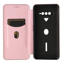 Load image into Gallery viewer, Carbon Fiber Texture Magnetic Horizontal Flip TPU + PC + PU Leather Case with Card Slot, For Xiaomi Black Shark 4 / 4 Pro, For Samsung Galaxy A82 5G /Quantum 2