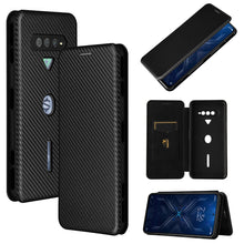 Load image into Gallery viewer, Carbon Fiber Texture Magnetic Horizontal Flip TPU + PC + PU Leather Case with Card Slot, For Xiaomi Black Shark 4 / 4 Pro, For Samsung Galaxy A82 5G /Quantum 2