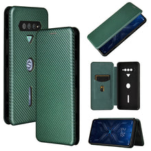Load image into Gallery viewer, Carbon Fiber Texture Magnetic Horizontal Flip TPU + PC + PU Leather Case with Card Slot, For Xiaomi Black Shark 4 / 4 Pro, For Samsung Galaxy A82 5G /Quantum 2
