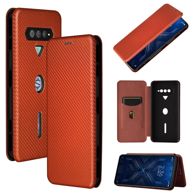 Carbon Fiber Texture Magnetic Horizontal Flip TPU + PC + PU Leather Case with Card Slot, For Xiaomi Black Shark 4 / 4 Pro, For Samsung Galaxy A82 5G /Quantum 2
