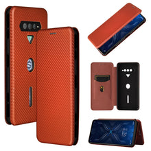 Load image into Gallery viewer, Carbon Fiber Texture Magnetic Horizontal Flip TPU + PC + PU Leather Case with Card Slot, For Xiaomi Black Shark 4 / 4 Pro, For Samsung Galaxy A82 5G /Quantum 2