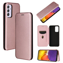 Load image into Gallery viewer, Carbon Fiber Texture Magnetic Horizontal Flip TPU + PC + PU Leather Case with Card Slot, For Xiaomi Black Shark 4 / 4 Pro, For Samsung Galaxy A82 5G /Quantum 2