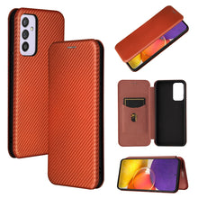 Load image into Gallery viewer, Carbon Fiber Texture Magnetic Horizontal Flip TPU + PC + PU Leather Case with Card Slot, For Xiaomi Black Shark 4 / 4 Pro, For Samsung Galaxy A82 5G /Quantum 2