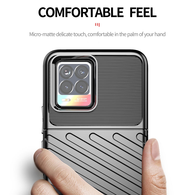 Thunderbolt Shockproof TPU Protective Soft Case, For OPPO Realme 8 / 8 Pro