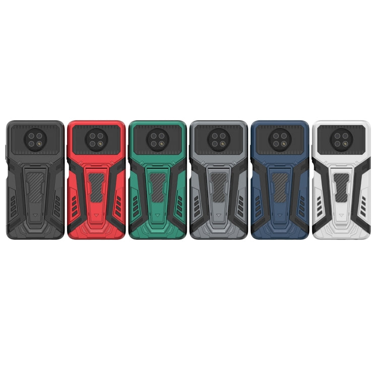 War Chariot Series Armor All-inclusive Shockproof PC + TPU Protective Case with Invisible Holder, For Xiaomi Redmi Note 9 5G, For Samsung Galaxy S21+ 5G