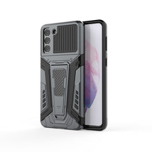 Load image into Gallery viewer, War Chariot Series Armor All-inclusive Shockproof PC + TPU Protective Case with Invisible Holder, For Xiaomi Redmi Note 9 5G, For Samsung Galaxy S21+ 5G