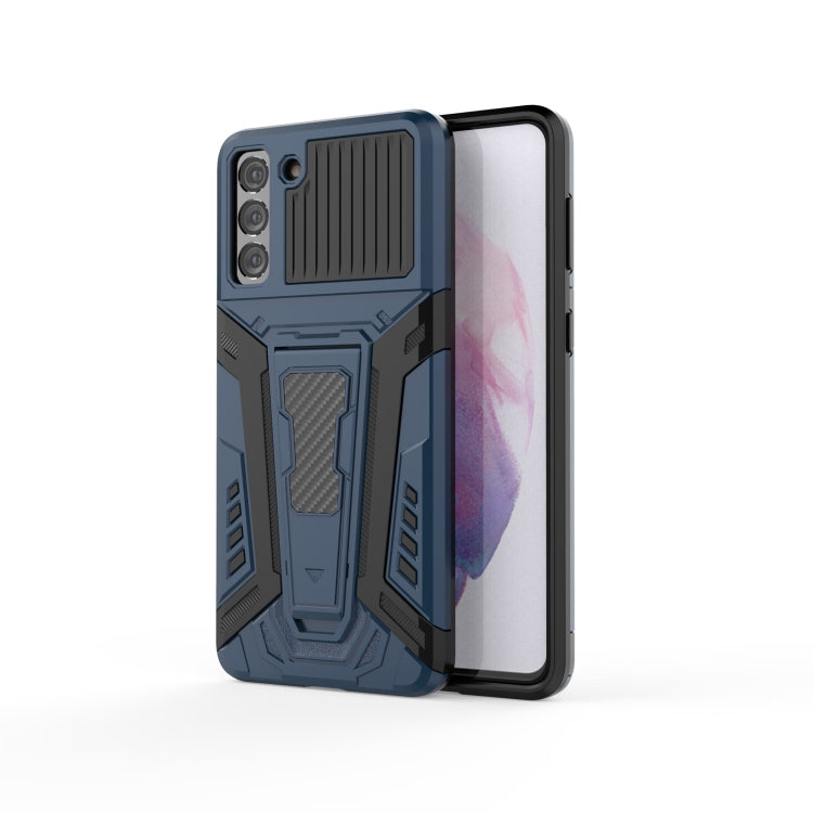 War Chariot Series Armor All-inclusive Shockproof PC + TPU Protective Case with Invisible Holder, For Xiaomi Redmi Note 9 5G, For Samsung Galaxy S21+ 5G