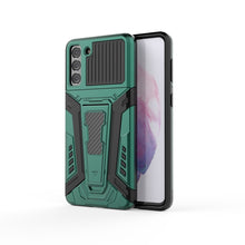 Load image into Gallery viewer, War Chariot Series Armor All-inclusive Shockproof PC + TPU Protective Case with Invisible Holder, For Xiaomi Redmi Note 9 5G, For Samsung Galaxy S21+ 5G