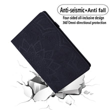 Load image into Gallery viewer, Calf Pattern Double Folding Design Embossed Leather Case with Holder &amp; Card Slots &amp; Pen Slot &amp; Elastic Band, For Samsung Galaxy Tab A7 Lite 8.7 (2021) T220 / T225, For Amazon Fire HD 10 / 10 Plus (2021)