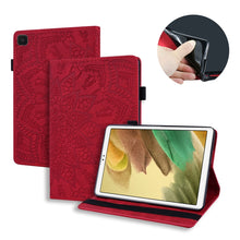 Load image into Gallery viewer, Calf Pattern Double Folding Design Embossed Leather Case with Holder &amp; Card Slots &amp; Pen Slot &amp; Elastic Band, For Samsung Galaxy Tab A7 Lite 8.7 (2021) T220 / T225, For Amazon Fire HD 10 / 10 Plus (2021)