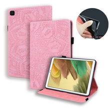 Load image into Gallery viewer, Calf Pattern Double Folding Design Embossed Leather Case with Holder &amp; Card Slots &amp; Pen Slot &amp; Elastic Band, For Samsung Galaxy Tab A7 Lite 8.7 (2021) T220 / T225, For Amazon Fire HD 10 / 10 Plus (2021)