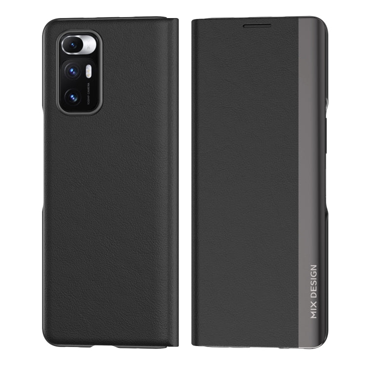 Electroplated Horizontal Flip Leather Case with Holder, For Xiaomi Mix Fold