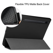 Load image into Gallery viewer, Pure Color Horizontal Flip TPU + PU Leather Case with Three-folding Holder &amp; Sleep / Wake-up Function &amp; Pen Slot, For Samsung Galaxy Tab S7 Lite T730 / T735 / Tab S7 FE T736