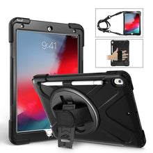 Load image into Gallery viewer, Shockproof Colorful Silicone + PC Protective Case with Holder &amp; Shoulder Strap &amp; Hand Strap &amp; Pen Slot, For iPad Pro 10.5