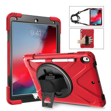 Load image into Gallery viewer, Shockproof Colorful Silicone + PC Protective Case with Holder &amp; Shoulder Strap &amp; Hand Strap &amp; Pen Slot, For iPad Pro 10.5