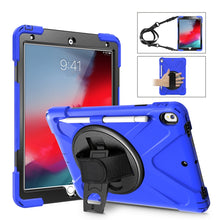 Load image into Gallery viewer, Shockproof Colorful Silicone + PC Protective Case with Holder &amp; Shoulder Strap &amp; Hand Strap &amp; Pen Slot, For iPad Pro 10.5