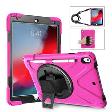 Load image into Gallery viewer, Shockproof Colorful Silicone + PC Protective Case with Holder &amp; Shoulder Strap &amp; Hand Strap &amp; Pen Slot, For iPad Pro 10.5