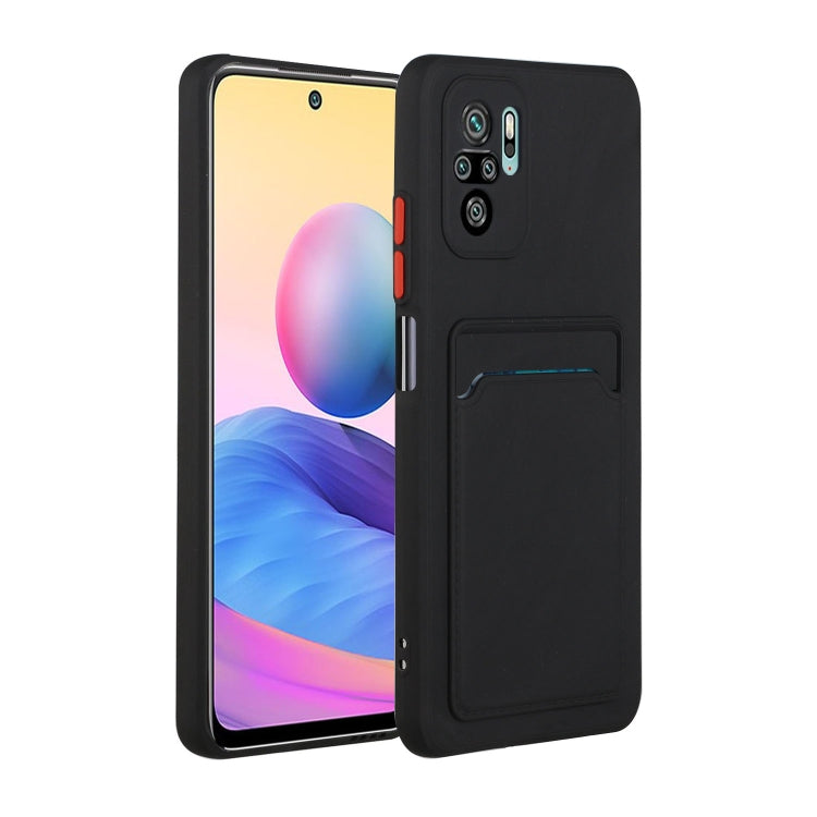 Card Slot Design Shockproof TPU Protective Case, For Xiaomi Redmi Note 10, For Xiaomi Redmi Note 10 5G, For Xiaomi Redmi Note 10 Pro