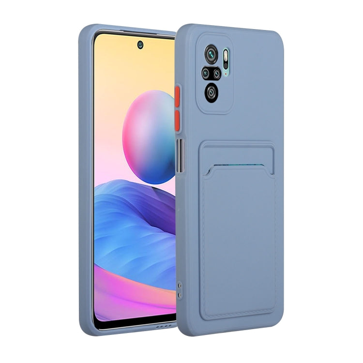 Card Slot Design Shockproof TPU Protective Case, For Xiaomi Redmi Note 10, For Xiaomi Redmi Note 10 5G, For Xiaomi Redmi Note 10 Pro