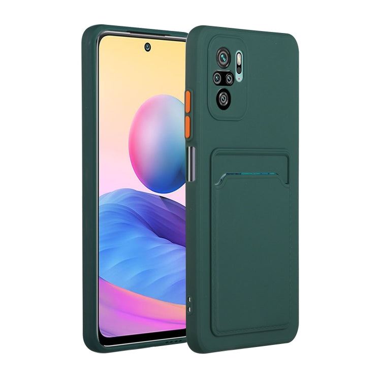 Card Slot Design Shockproof TPU Protective Case, For Xiaomi Redmi Note 10, For Xiaomi Redmi Note 10 5G, For Xiaomi Redmi Note 10 Pro
