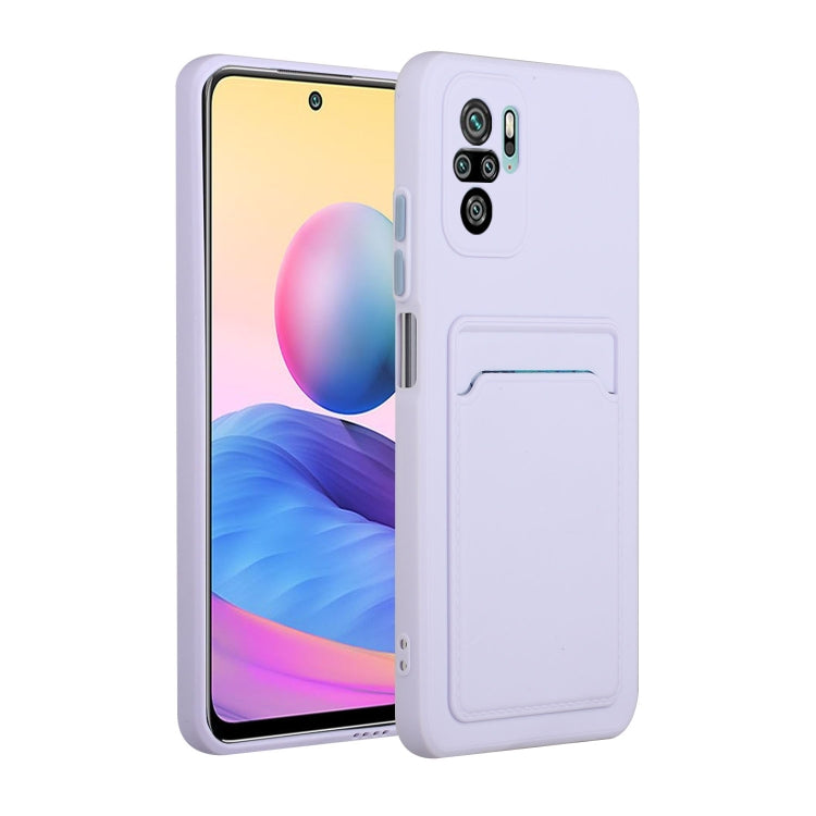 Card Slot Design Shockproof TPU Protective Case, For Xiaomi Redmi Note 10, For Xiaomi Redmi Note 10 5G, For Xiaomi Redmi Note 10 Pro