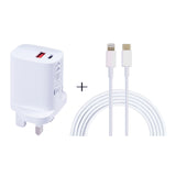20W USB-C / Type-C + USB Ports Charger with 100W Type-C to 8 Pin Fast Charging Cable, 1m Type-C to 8 Pin, UK Plug, 1m Type-C to 8 Pin, US Plug, 1m Type-C to 8 Pin, EU Plug, 2m Type-C to 8 Pin, UK Plug, 2m Type-C to 8 Pin, US Plug                       ...