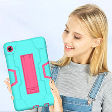 Load image into Gallery viewer, Contrast Color Robot Shockproof Silicone + PC Protective Case with Holder, For Samsung Galaxy Tab A7 Lite T225, For Samsung Galaxy Tab A7 10.4 (2020)