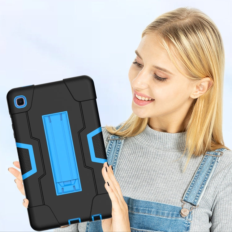 Contrast Color Robot Shockproof Silicone + PC Protective Case with Holder, For Samsung Galaxy Tab A7 Lite T225, For Samsung Galaxy Tab A7 10.4 (2020)