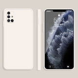 Solid Color Imitation Liquid Silicone Straight Edge Dropproof Full Coverage Protective Case, For Samsung Galaxy A71, For Samsung Galaxy M31, For Samsung Galaxy M51, For Samsung Galaxy S20, For Samsung Galaxy S20+, For Samsung Galaxy S20 FE
