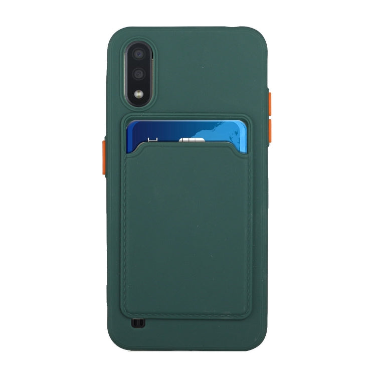 Card Slot Design Shockproof TPU Protective, For Samsung Galaxy A01, For Samsung Galaxy A02, For Samsung Galaxy A12 5G, For Samsung Galaxy A32 4G