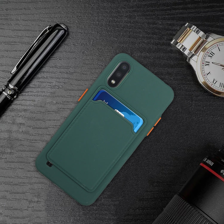 Card Slot Design Shockproof TPU Protective, For Samsung Galaxy A01, For Samsung Galaxy A02, For Samsung Galaxy A12 5G, For Samsung Galaxy A32 4G