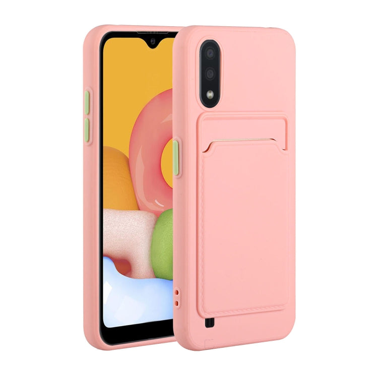 Card Slot Design Shockproof TPU Protective, For Samsung Galaxy A01, For Samsung Galaxy A02, For Samsung Galaxy A12 5G, For Samsung Galaxy A32 4G