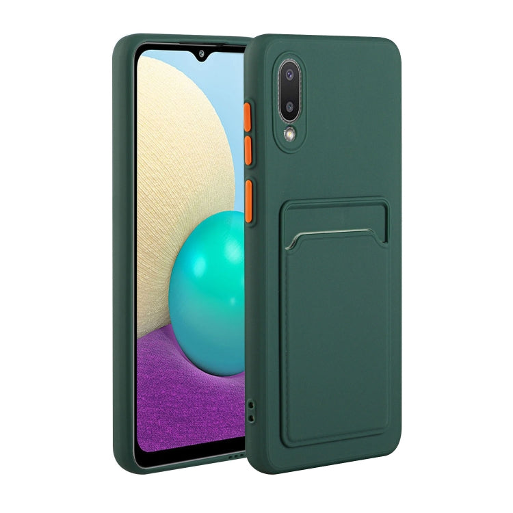 Card Slot Design Shockproof TPU Protective, For Samsung Galaxy A01, For Samsung Galaxy A02, For Samsung Galaxy A12 5G, For Samsung Galaxy A32 4G
