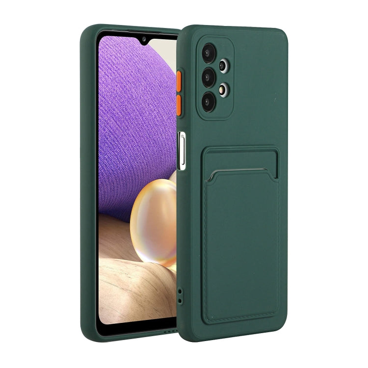 Card Slot Design Shockproof TPU Protective, For Samsung Galaxy A01, For Samsung Galaxy A02, For Samsung Galaxy A12 5G, For Samsung Galaxy A32 4G
