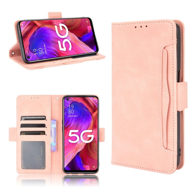 Skin Feel Calf Pattern Horizontal Flip Leather Case with Holder & Card Slots & Photo Frame, For OPPO A54 5G / A74 5G / A93 5G, For OPPO A55 5G / A53s 5G, For OPPO A74 4G / F19 4G, For OPPO A94 5G / Reno5Z 5G / F19 Pro+ 5G                               ...