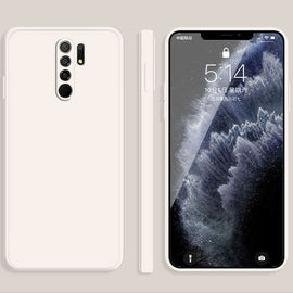 Solid Color Imitation Liquid Silicone Straight Edge Dropproof Full Coverage Protective Case, For Xiaomi Redmi 9, For Xiaomi Redmi 9A, For Xiaomi Redmi 10X 4G, For Xiaomi Redmi K20 Pro, For Xiaomi Redmi K30