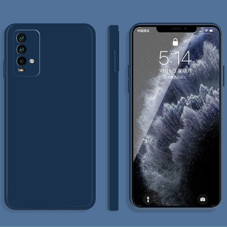 Solid Color Imitation Liquid Silicone Straight Edge Dropproof Full Coverage Protective Case, For Xiaomi Redmi K20, For Xiaomi Redmi Note 9 4G