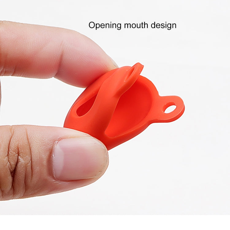 Hollow Anti-scratch Silicone Shockproof Protective Cover Case with Keychain Hook Loop, For AirTag