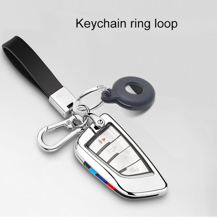 Hollow Anti-scratch Silicone Shockproof Protective Cover Case with Keychain Hook Loop, For AirTag