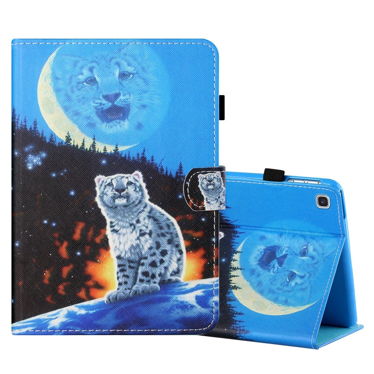 Coloured Drawing Stitching Horizontal Flip Leather Case with Holder & Card Slot, For Samsung Galaxy Tab A7 Lite 8.7 (2021) T220