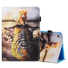 Load image into Gallery viewer, Coloured Drawing Stitching Horizontal Flip Leather Case with Holder &amp; Card Slot, For Samsung Galaxy Tab A7 Lite 8.7 (2021) T220
