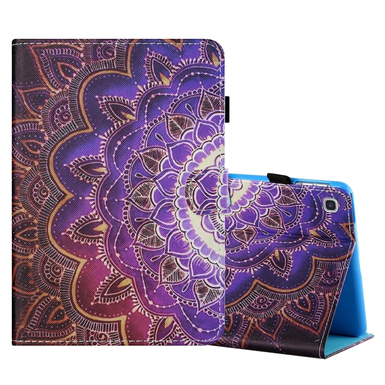 Coloured Drawing Stitching Horizontal Flip Leather Case with Holder & Card Slot, For Samsung Galaxy Tab A7 Lite 8.7 (2021) T220
