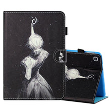 Load image into Gallery viewer, Coloured Drawing Stitching Horizontal Flip Leather Case with Holder &amp; Card Slot, For Samsung Galaxy Tab A7 Lite 8.7 (2021) T220