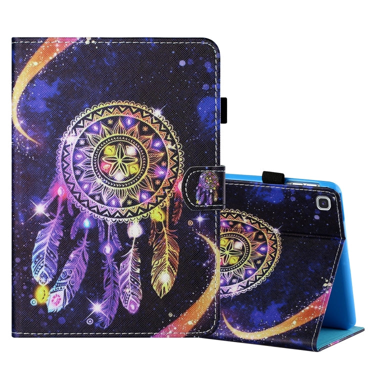 Coloured Drawing Stitching Horizontal Flip Leather Case with Holder & Card Slot, For Samsung Galaxy Tab A7 Lite 8.7 (2021) T220