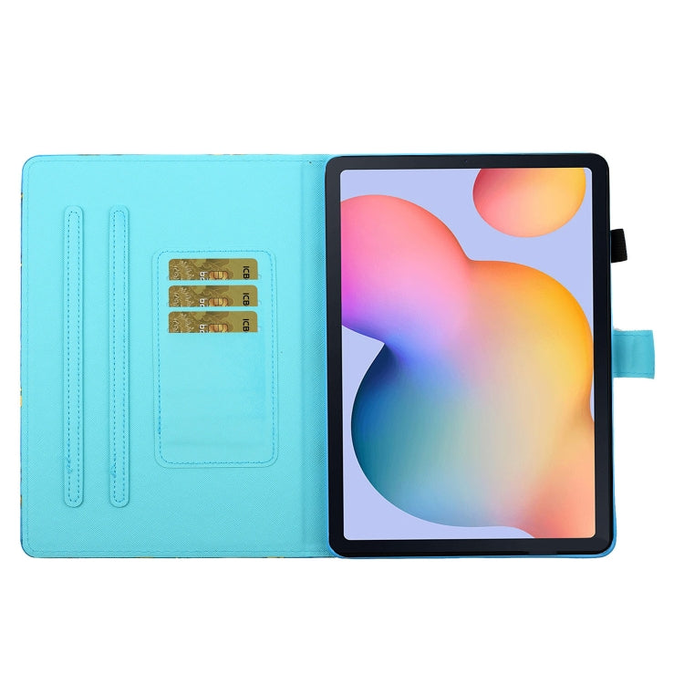 Coloured Drawing Stitching Horizontal Flip Leather Case with Holder & Card Slot, For Samsung Galaxy Tab A7 Lite 8.7 (2021) T220
