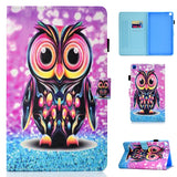Coloured Drawing Stitching Horizontal Flip Leather Case with Holder & Card Slot, For Samsung Galaxy Tab A7 Lite 8.7 (2021) T220