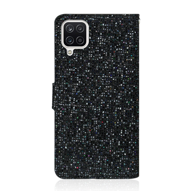 Glitter Powder Horizontal Flip Leather Case with Card Slots & Holder & Lanyard, For Samsung Galaxy A22 4G, For Samsung Galaxy A22 5G